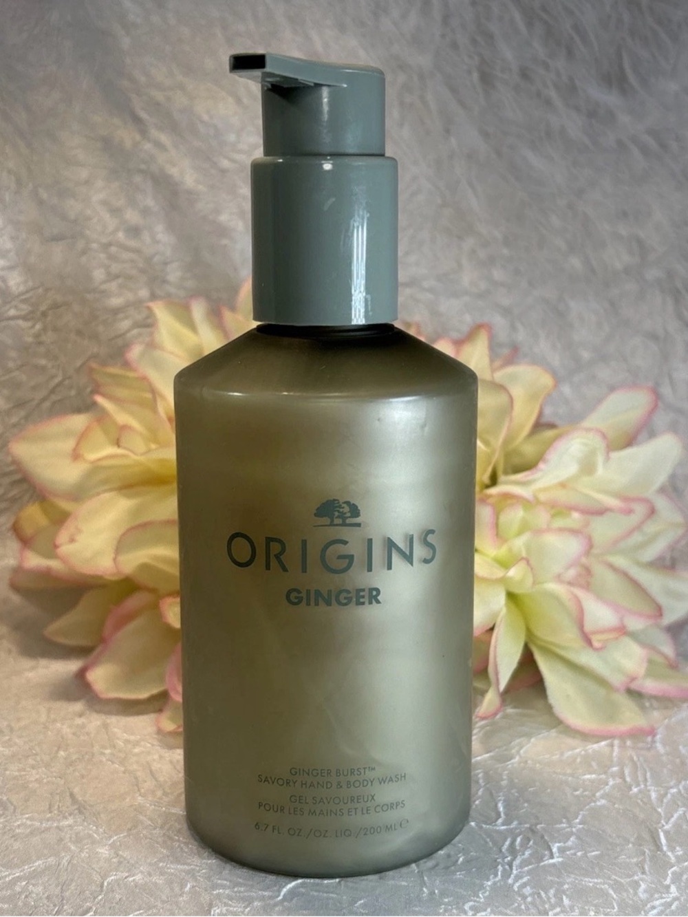 Origins Ginger Burst Savory Hand and Body Wash  w/Pump 6.7 oz 200ml New